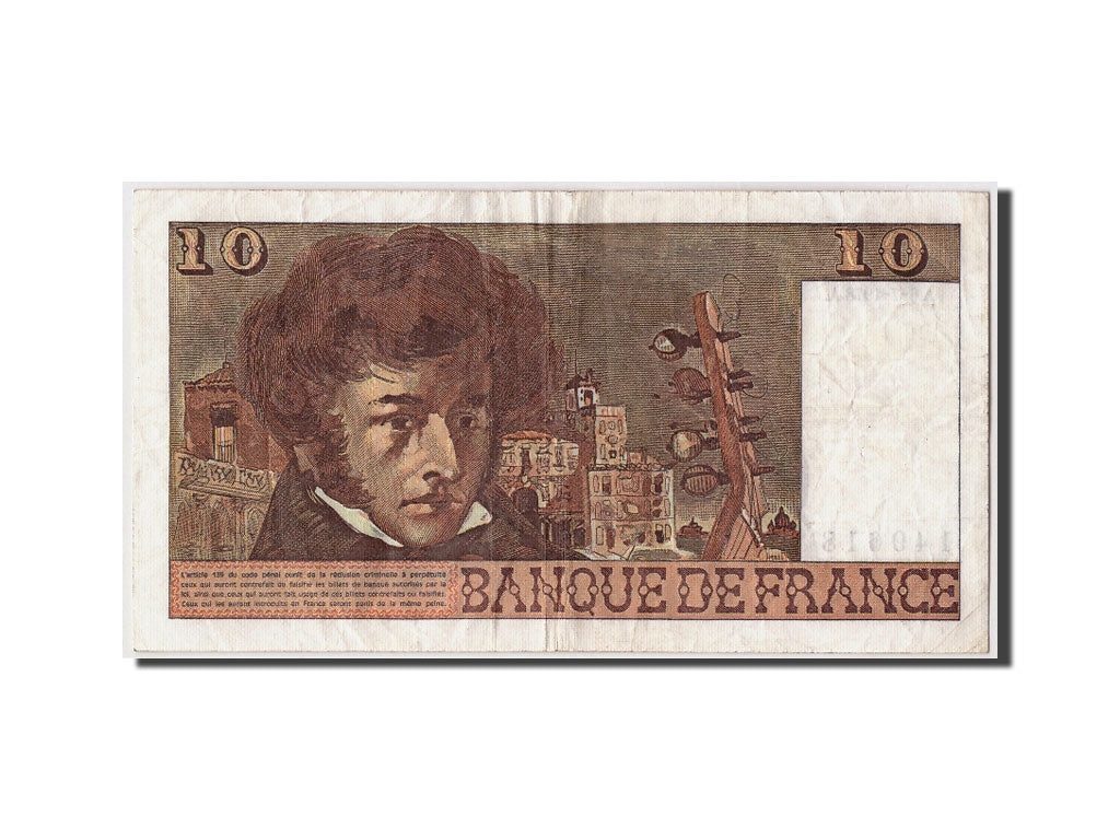 Banknote, France, 10 Francs, 10 F 1972-1978 ''Berlioz'', 1978-07-06, EF(40-45)