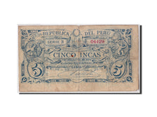 Perú, 5 Incas, 1881, KM:16, 1881-09-01, RC