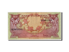 Billet, Indonésie, 10 Rupiah, 1959, 1959-01-01, KM:66, SUP