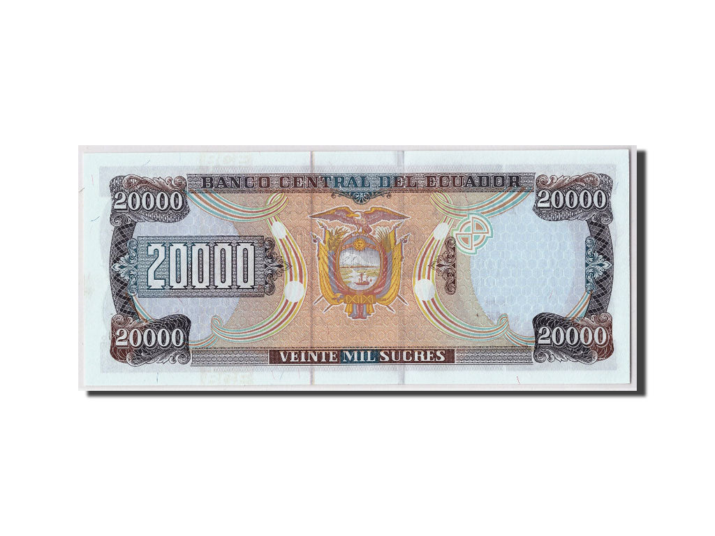 Ecuador, 20,000 Sucres, 1998, 1998-10-05, KM:129f, SPL
