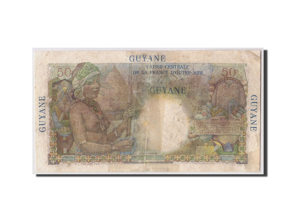 FRENCH GUIANA, 50 Francs, non daté (1947-49), KM:22a, B