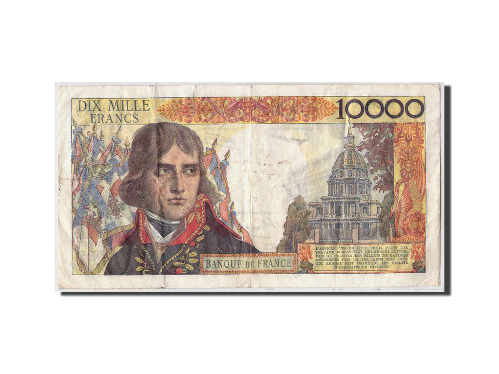 France, 10,000 Francs Bonaparte, 1958-03-06, KM:136b, Fayette:51.11, VF(20-25)