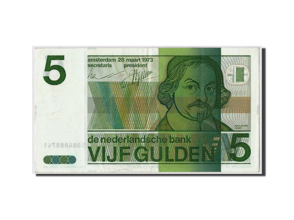Paesi Bassi, 5 Gulden, 1973, KM:95a, 1973-03-28, BB+