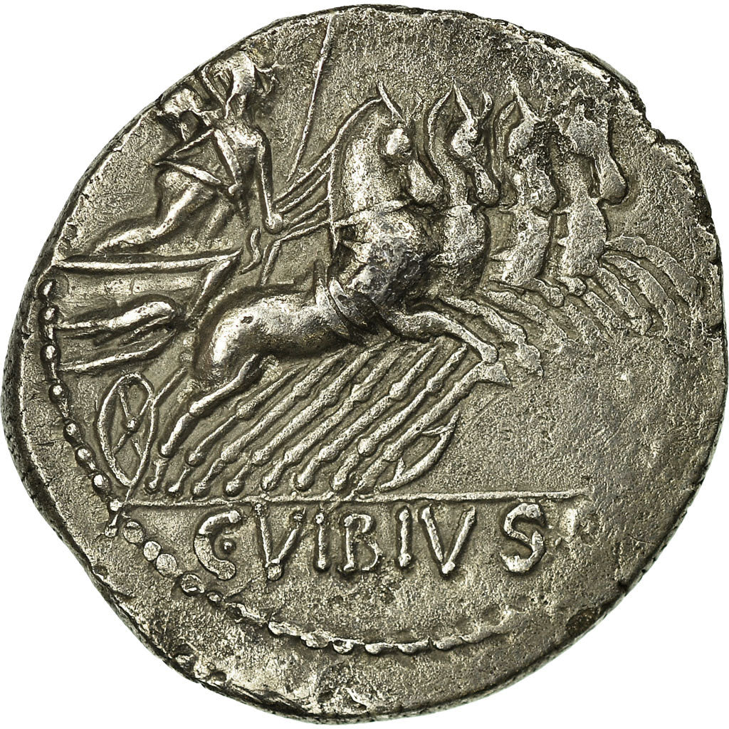 Moneta, Vibia, Denarius, Roma, AU(50-53), Srebro