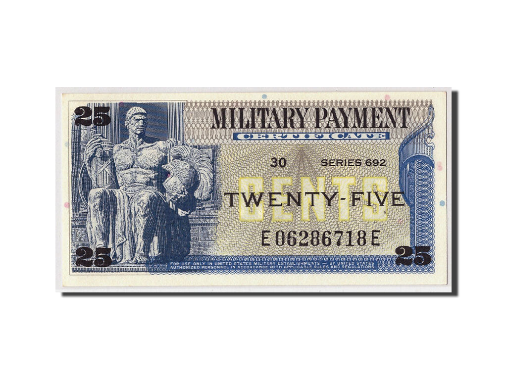 Banknote, United States, 25 Cents, Undated (1970), KM:M93, UNC(65-70)