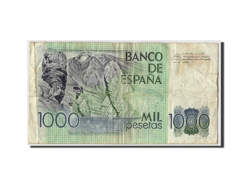 Spagna, 1000 Pesetas, KM:158, 1979-10-23, B