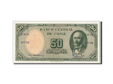 Banknote, Chile, 5 Centesimos on 50 Pesos, Undated, KM:126b, UNC(65-70)