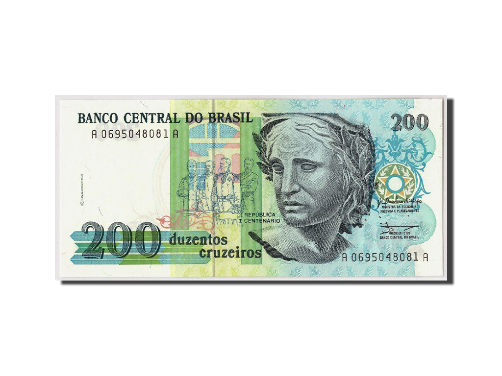 Banknote, Brazil, 200 Cruzados Novos, Undated (1989), KM:221a, UNC(65-70)