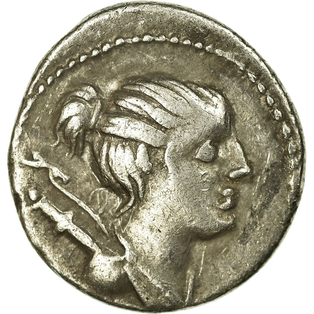 Moneda, Postumia, Denarius, Roma, MBC, Plata