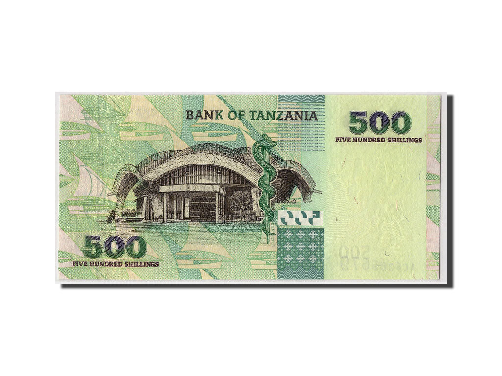 Banknote, Tanzania, 500 Shilingi, Undated (2003), KM:35, UNC(65-70)