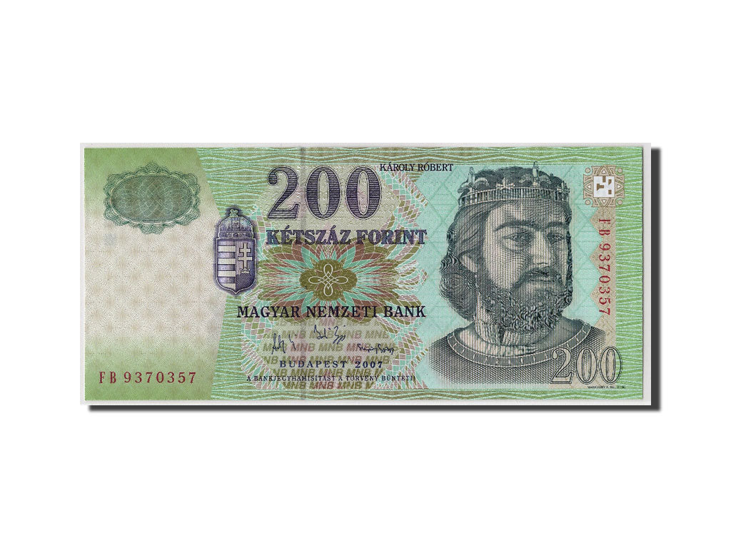 Geldschein, Ungarn, 200 Forint, 2007, KM:187g, UNZ