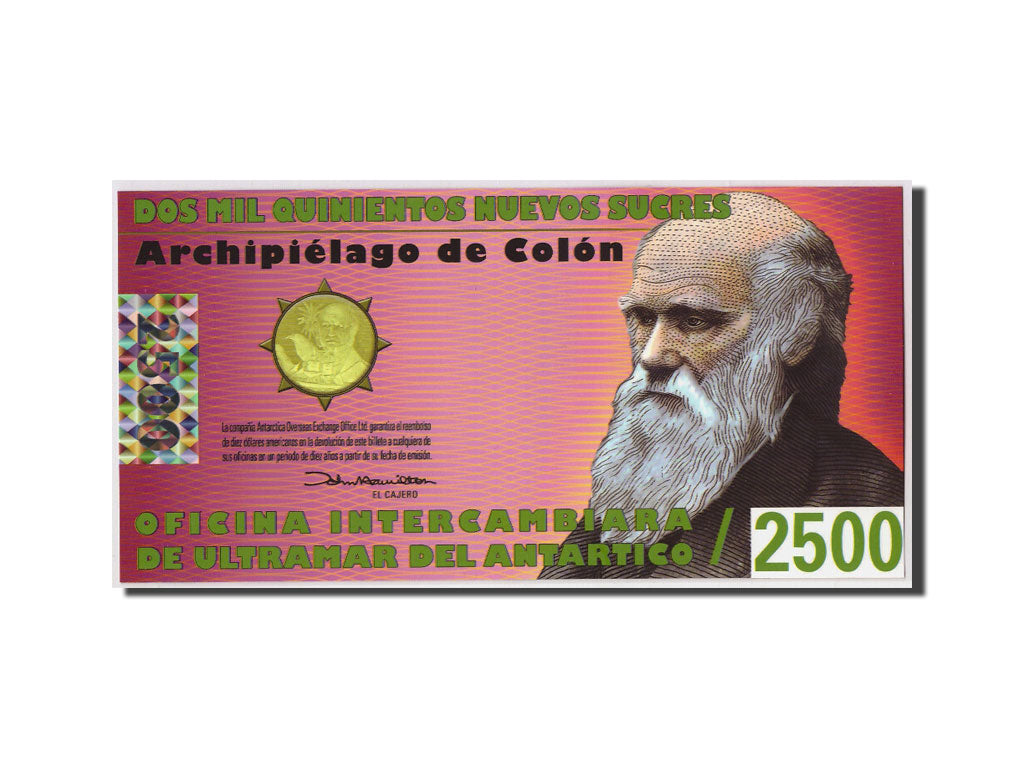 Ecuador, Galapagos Islands, 1000 Nuevos Sucres, 2009-02-12, UNC(65-70)
