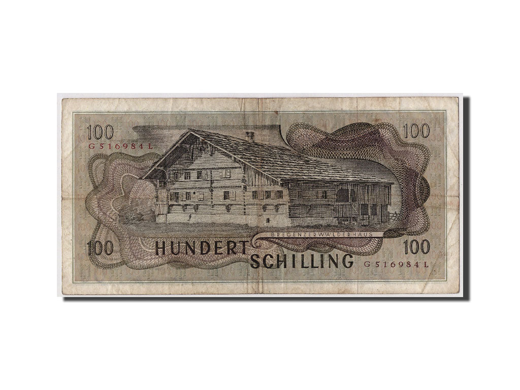 Banconote, Austria, 100 Schilling, 1969, KM:145a, 1969-01-02, MB