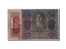 Austria, 50 Kronen, Undated (1919), 1914-01-02, KM:54a, B+