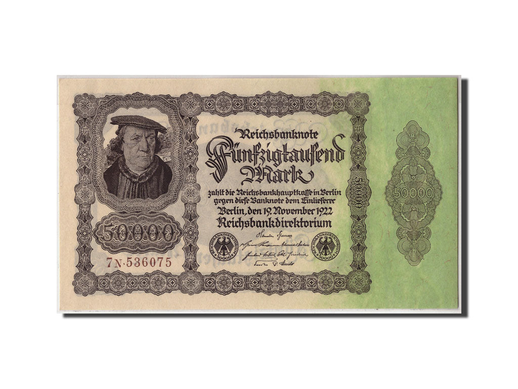 Banknote, Germany, 50,000 Mark, 1921, 1922-11-19, KM:79, UNC(63)