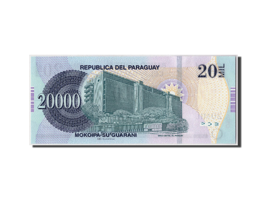 Paraguay, 20 000 Guaranies, 2011, KM:New, FDS
