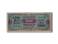 France, 50 Francs Verso, 1944, KM:117a, Fayette:VF24.1, B+