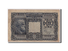 Italia, 10 Lire, KM:32a, 1944-11-23, BB
