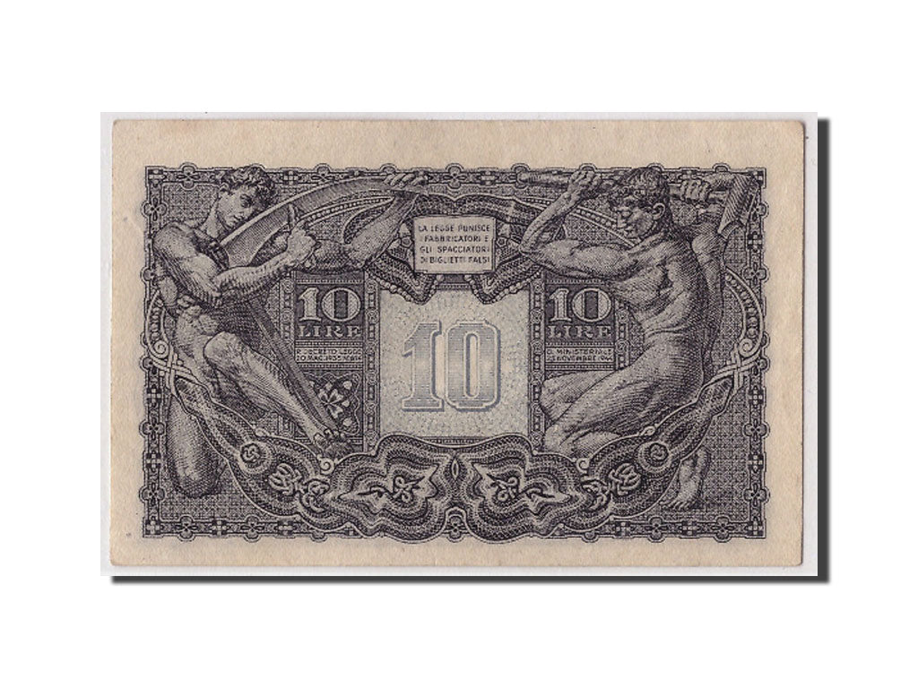 Italy, 10 Lire, 1944, KM:32a, 1944-11-23, AU(55-58)