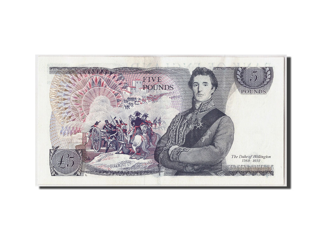Banknote, Great Britain, 5 Pounds, Undated (1973-80), KM:378b, UNC(60-62)