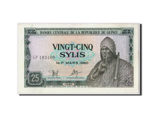 Banknote, Guinea, 25 Sylis, 1960, 1960-03-01, KM:24a, UNC(65-70)
