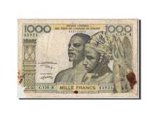 Stati dell'Africa occidentale, Ivory Coast,1000 Francs, Undated (1959-65), KM:10