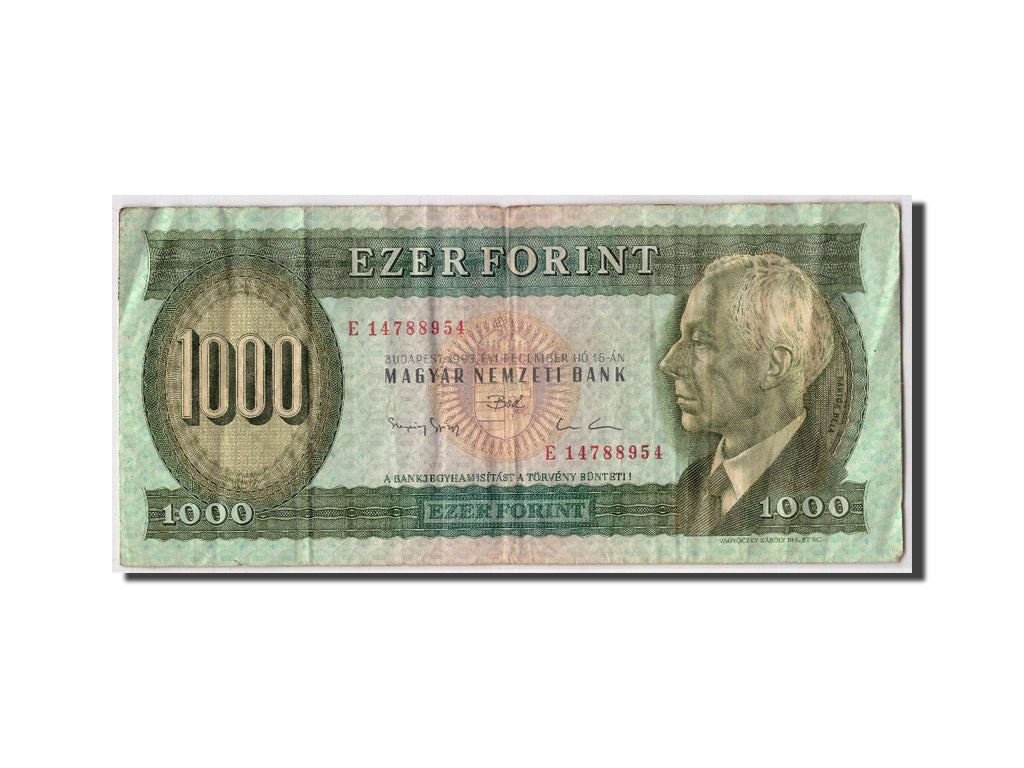 Ungheria, 1000 Forint, 1993, 1993-12-16, KM:176b, B