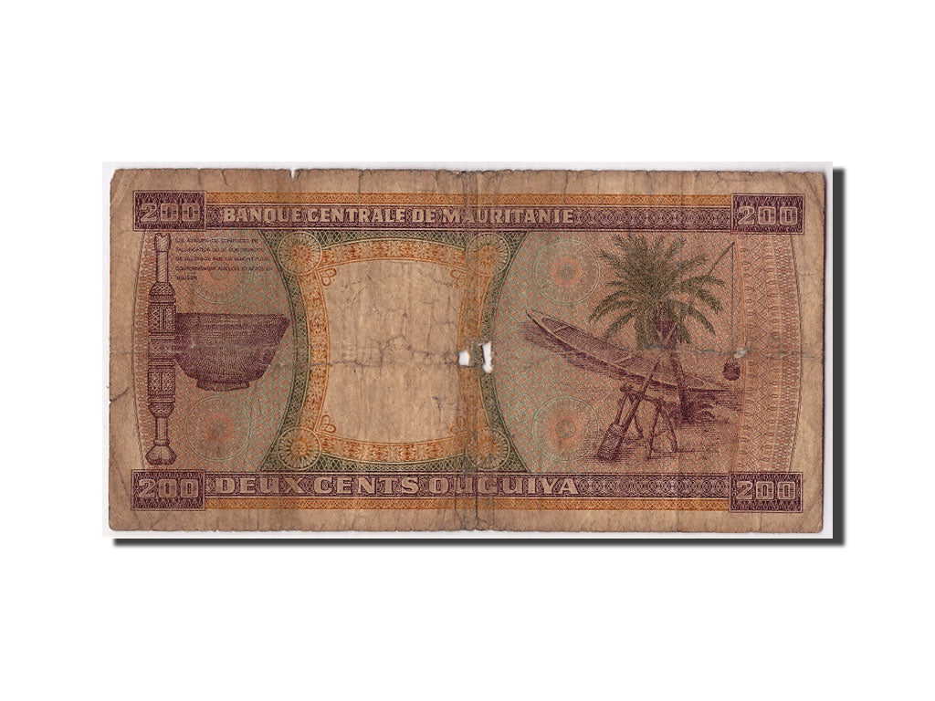Mauritanie, 100 Ouguiya, 1974, KM:4a, 1974-11-28, AB+