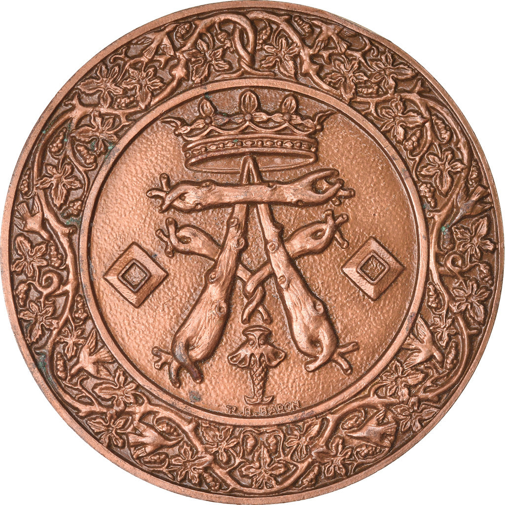 Frankreich, Medaille, Ville de Josselin, Bretagne, Geography, 1970, Baron, VZ