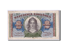 Banknot, Hiszpania, 2 Pesetas, 1938, KM:95, EF(40-45)
