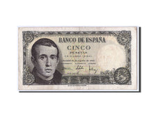 Banknote, Spain, 5 Pesetas, 1951, 1951-08-16, KM:140a, VF(30-35)