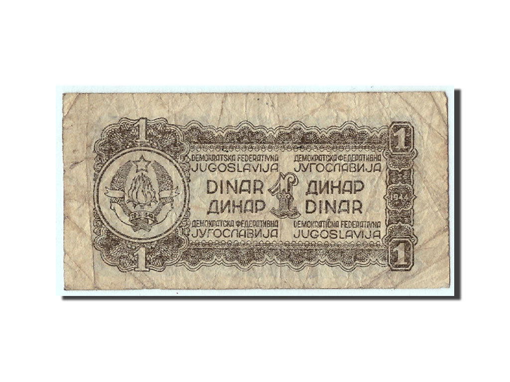 Jugoslawien, 1 Dinar, 1944, KM:48b, SGE