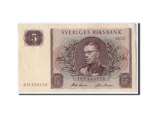 Geldschein, Schweden, 5 Kronor, 1955, KM:42b, UNZ-