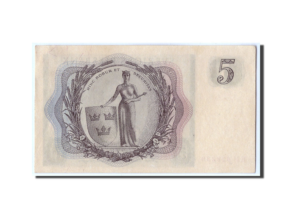 Geldschein, Schweden, 5 Kronor, 1955, KM:42b, UNZ-