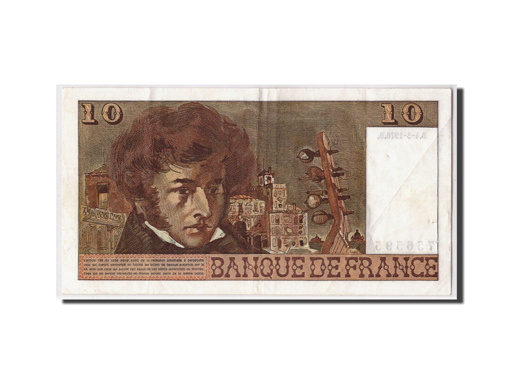 Biljet, Frankrijk, 10 Francs, 10 F 1972-1978 ''Berlioz'', 1976, 1976-03-04