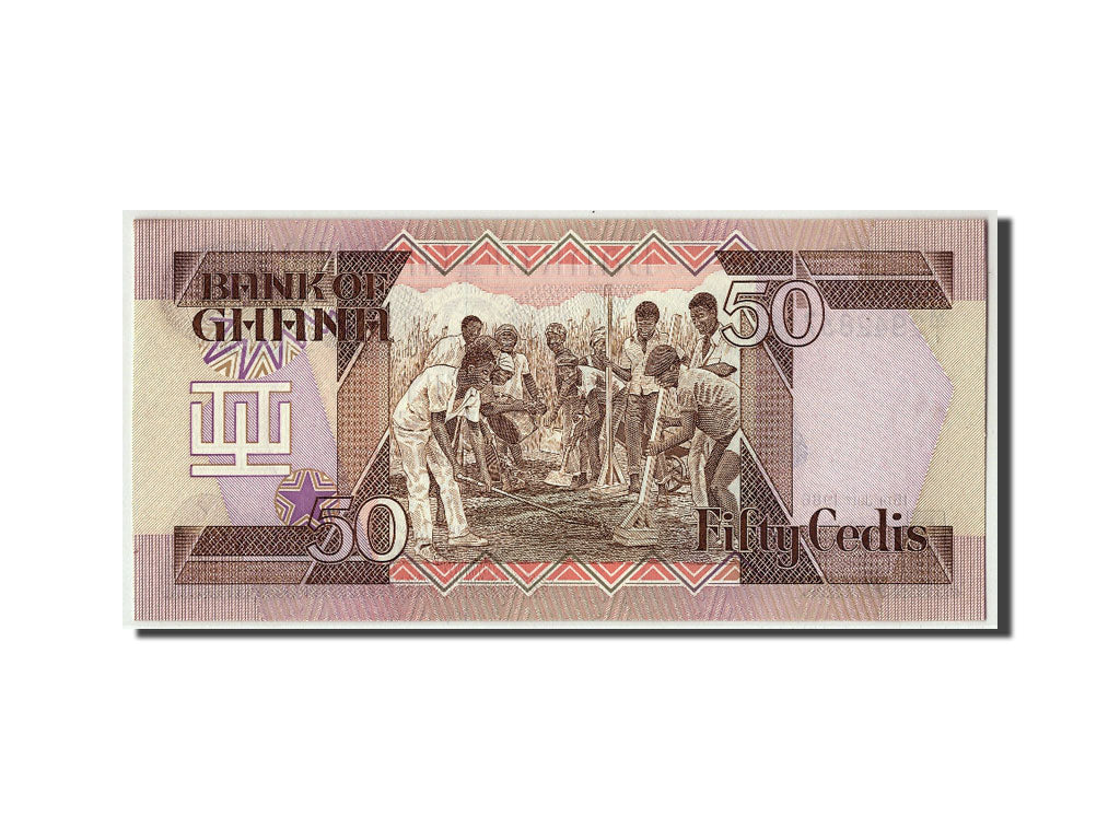 Banknote, Ghana, 50 Cedis, 1986, 1986-07-15, KM:25, UNC(65-70)