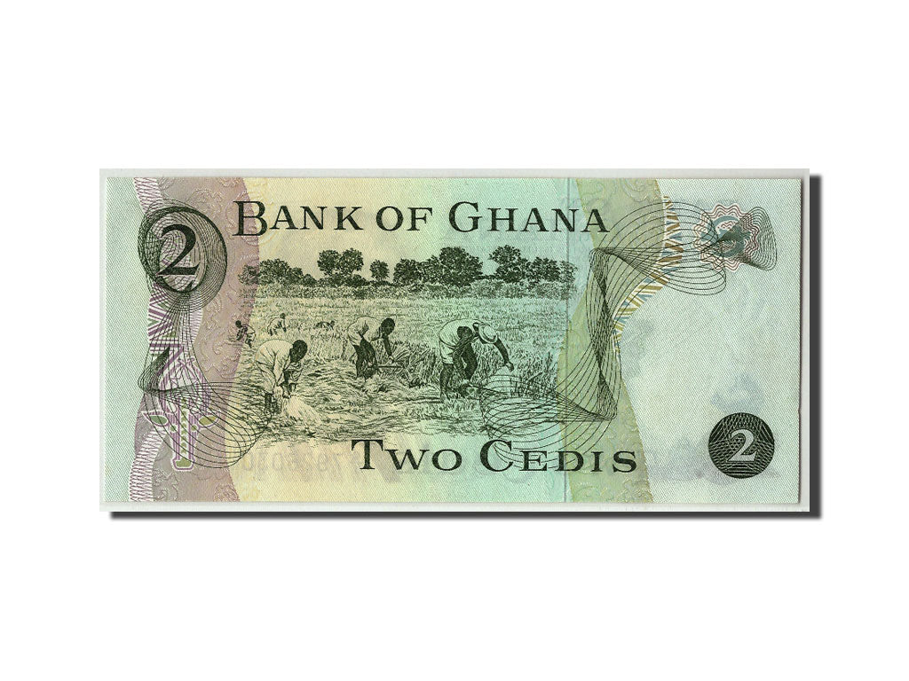 Geldschein, Ghana, 2 Cedis, 1977, 1977-01-02, KM:14c, UNZ-