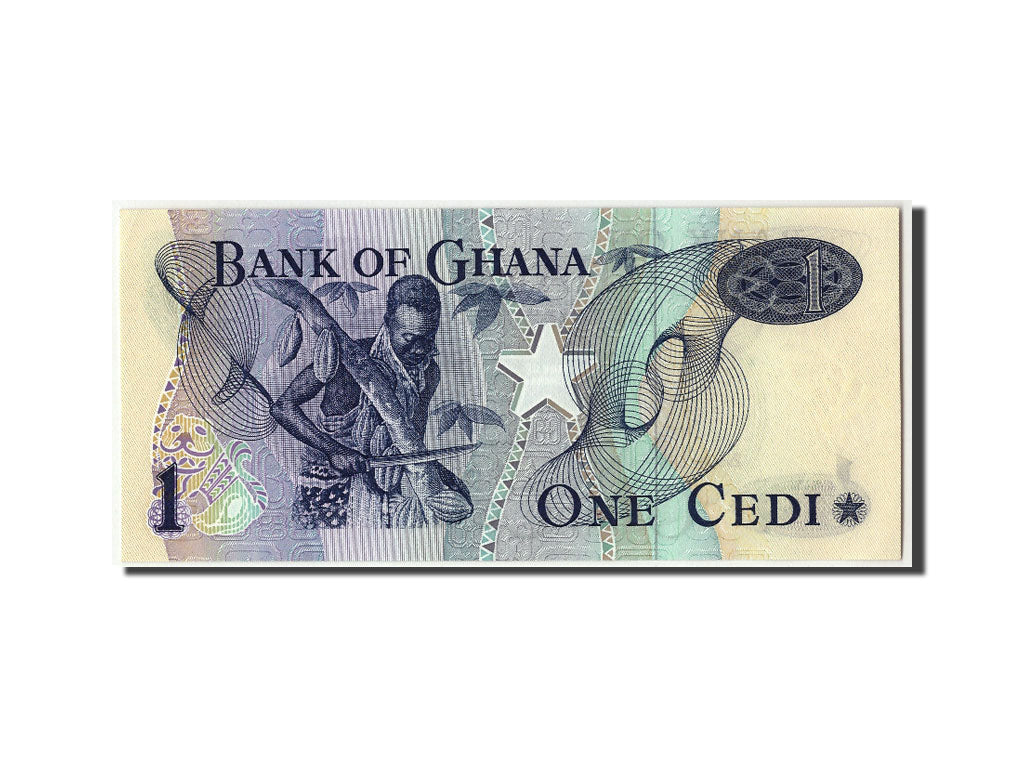 Banknote, Ghana, 1 Cedi, 1976, 1976-01-02, KM:13c, UNC(65-70)
