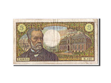 France, 5 Francs Pasteur, KM:146b, Fayette:61.12, 1970-01-08, VG(8-10)
