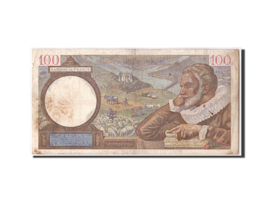 Billete, Francia, 100 Francs, 100 F 1939-1942 ''Sully'', 1941, 1941-12-18, RC+