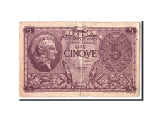 Italy, 5 Lire, 1944, KM:31b, 1944-11-23, VF(20-25)