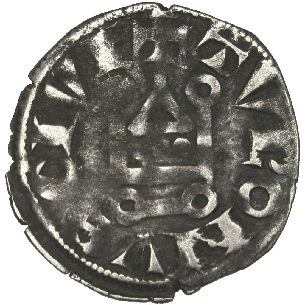 FRANCE, Denarius, VF(20-25), Billon, Duplessy #187, 1.07