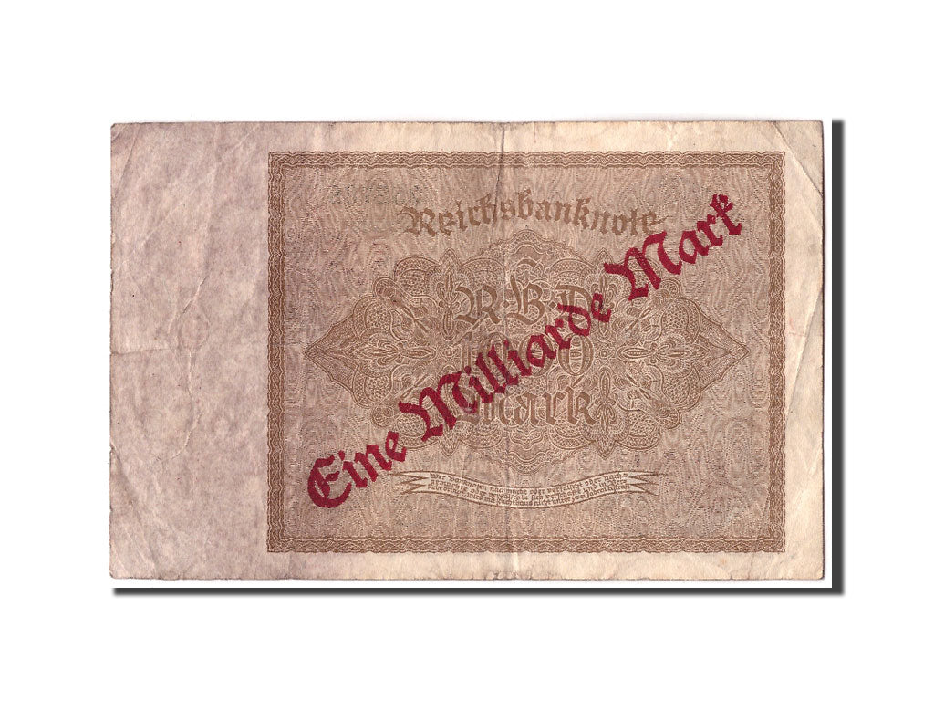 Germany, 1 Milliarde Mark on 1000 Mark, KM:113a, 1922-12-15, VF(20-25)