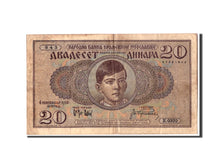 Banknot, Jugosławia, 20 Dinara, 1936, 1936-09-06, KM:30, VF(20-25)
