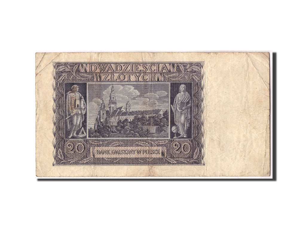 Polonia, 20 Zlotych, 1940, 1940-03-01, KM:95, MB