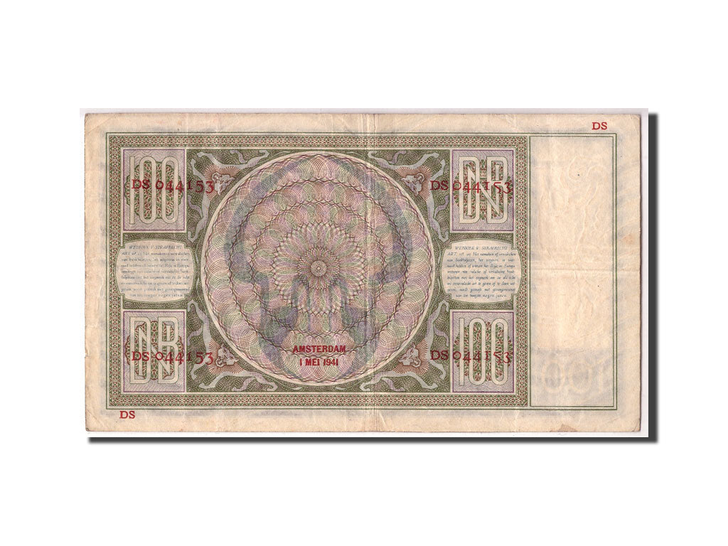 Paesi Bassi, 100 Gulden, 1941, KM:51b, 1941-05-01, MB+