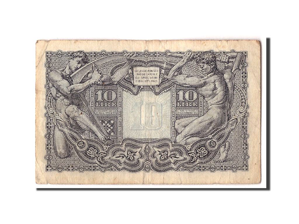 Billet, Italie, 10 Lire, 1944, 1944-11-23, KM:32c, B+