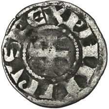 FRANCE, Denarius, Tours, VF(20-25), Billon, Duplessy #177, 1.05