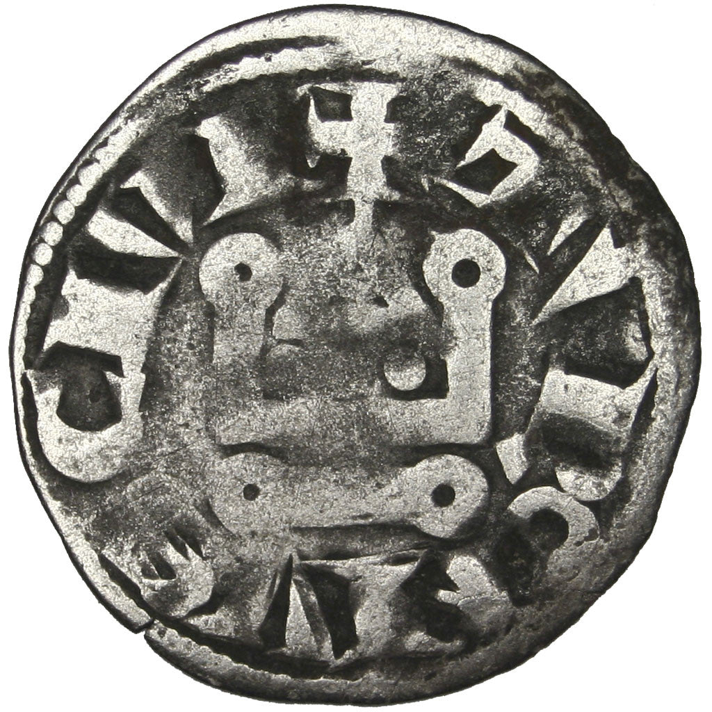 FRANCE, Denarius, Tours, VF(20-25), Billon, Duplessy #177, 1.05