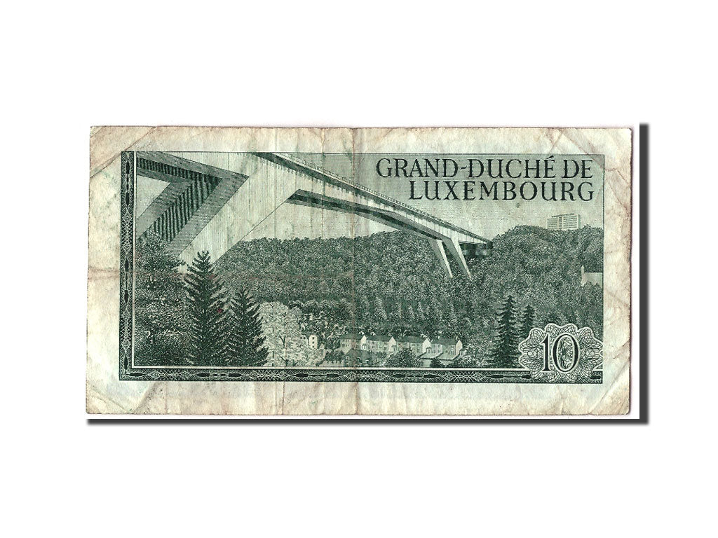 Luxembourg, 10 Francs, 1967, KM:53a, 1967-03-20, F(12-15)